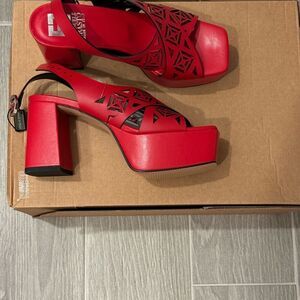 Charles & Keith Red Women's Sandals